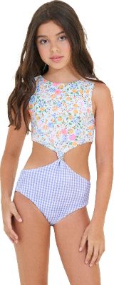 Backyard Twist One Piece Swimsuit - Girls|-|Maillot de bain une pièce Backyard Twist - Fille sold by The Last Hunt