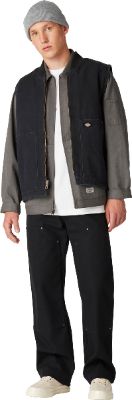 Stonewashed Duck High Pile Fleece Lined Vest - Men's|-|Veste doublée en molleton à poil long Stonewashed Duck - Homme sold by The Last Hunt