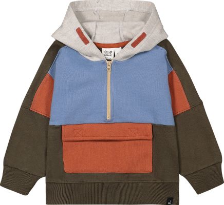 Fleece Half Zip Color Block Hooded Sweatshirt - Big Boys|-|Chandail à capuchon en molleton avec demi-glissière et couleurs contrastantes - Grand Garçon sold by The Last Hunt