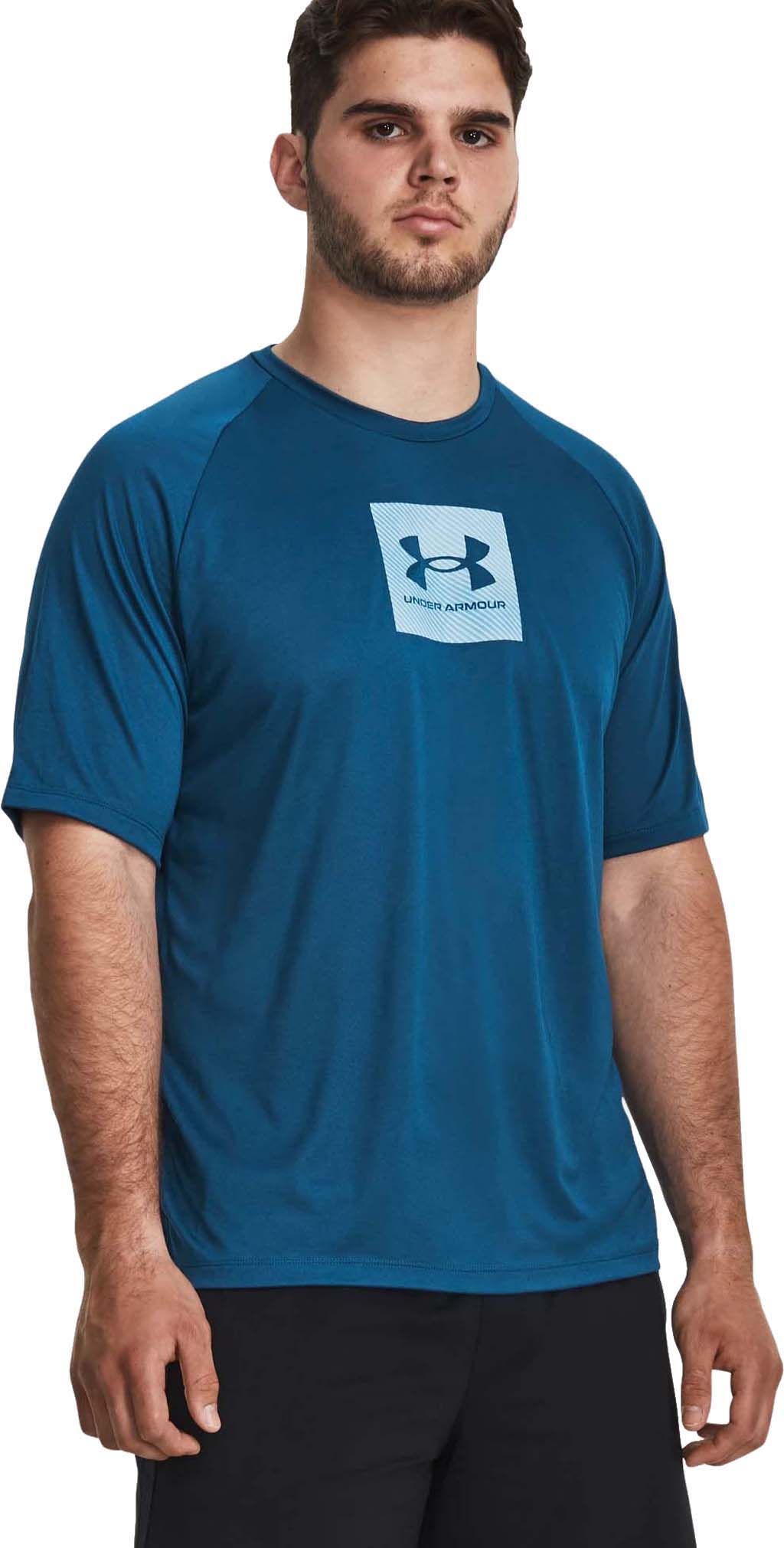 UA Tech Print Fill Short Sleeve T-Shirt - Men's|-|T-shirt à manches courtes UA Tech Print Fill - Homme sold by The Last Hunt product image thumbnail 4