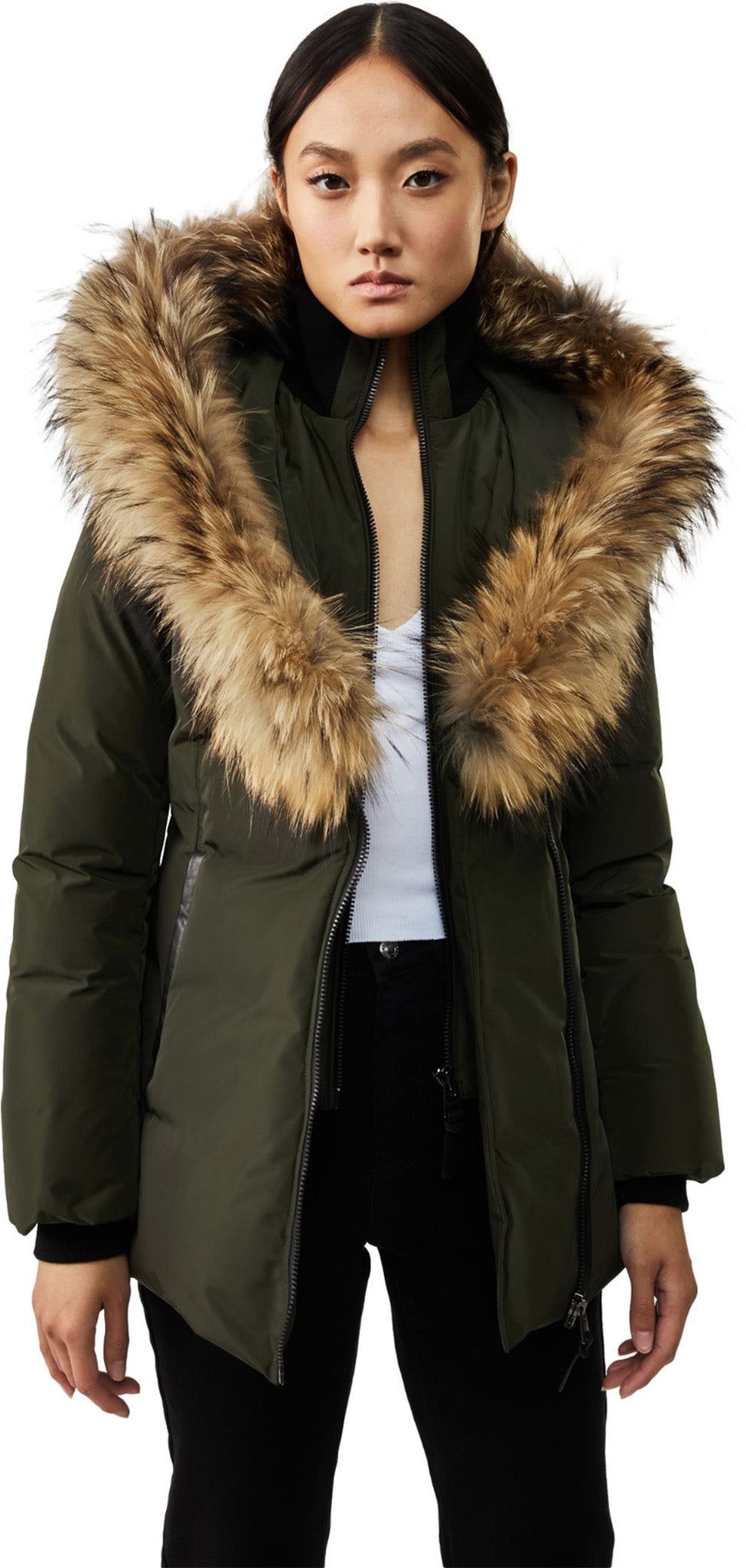Adali Down Jacket with Natural Fur Signature Mackage Collar - Women's|-|Manteau Adali en duvet à col signature Mackage en fourrure naturelle - Femme sold by The Last Hunt product image thumbnail 4