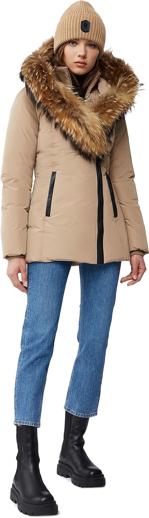 Adali Down Jacket with Natural Fur Signature Mackage Collar - Women's|-|Manteau Adali en duvet à col signature Mackage en fourrure naturelle - Femme sold by The Last Hunt