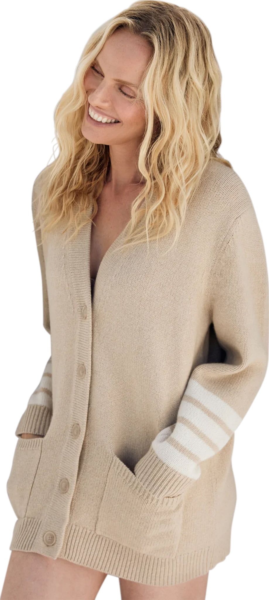 Cameron Boyfriend Cashmere Cardigan - Women's|-|Cardigan boyfriend en cachemire Cameron - Femme sold by The Last Hunt product image thumbnail 3