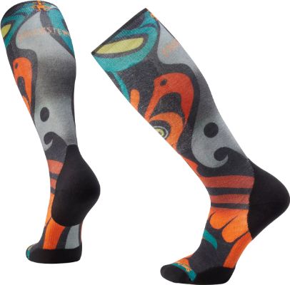 Ski Targeted Cushion Trickster Print OTC Socks - Unisex|-|Chaussettes de ski à matelassage ciblé imprimées au-dessus du mollet Trickster - Unisexe sold by The Last Hunt
