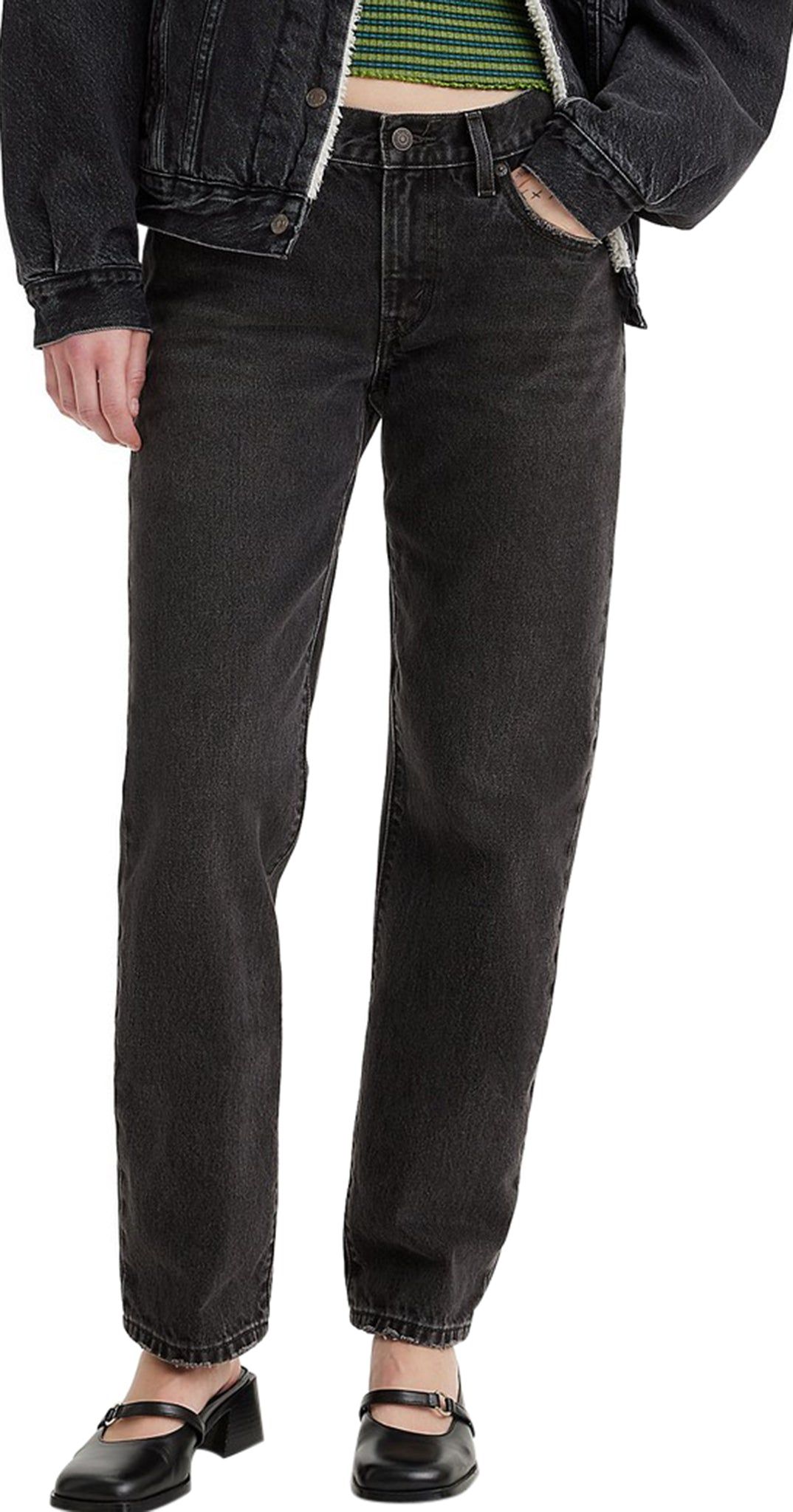 Middy Straight Leg Jeans - Women's|-|Jean à jambe droite Middy - Femme sold by The Last Hunt product image thumbnail 2