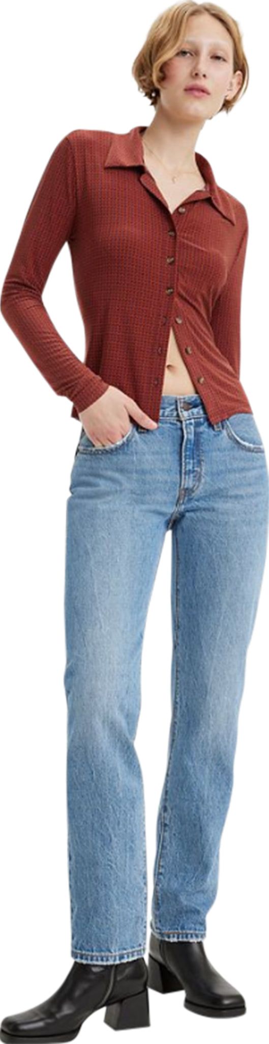 Middy Straight Leg Jeans - Women's|-|Jean à jambe droite Middy - Femme sold by The Last Hunt product image thumbnail 5