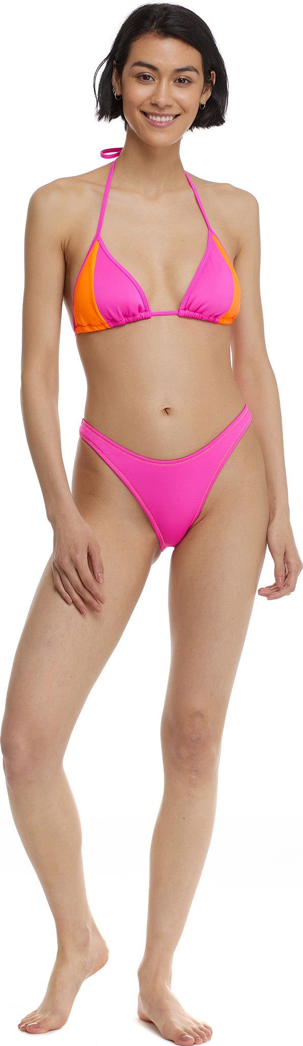 80's Throwback Straight Up High Hip Bikini Bottom - Women's|-|Bas de bikini à hanches hautes et rétro à revers des années 80 - Femme sold by The Last Hunt product image thumbnail 2