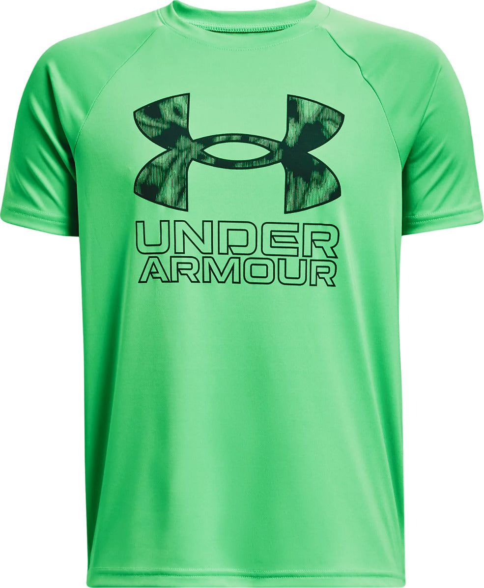 UA Tech™ Hybrid Print Fill Short Sleeve Top - Boys|-|Haut à manches courtes UA Tech™ Hybrid Print Fill - Garçon sold by The Last Hunt product image thumbnail 4