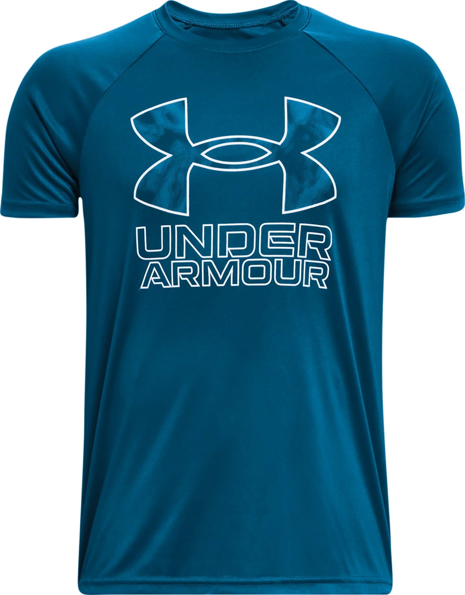 UA Tech™ Hybrid Print Fill Short Sleeve Top - Boys|-|Haut à manches courtes UA Tech™ Hybrid Print Fill - Garçon sold by The Last Hunt product image thumbnail 2