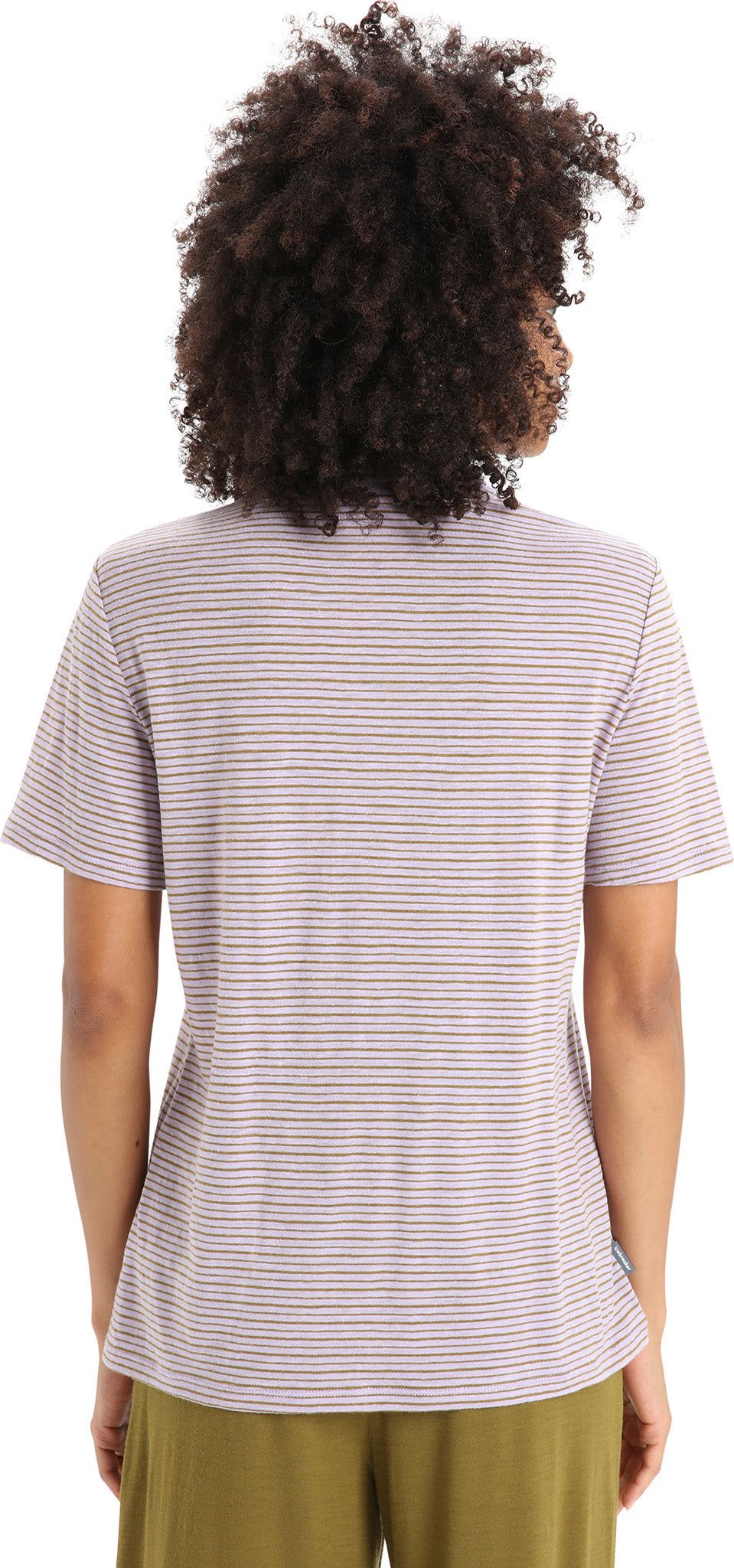 Merino Linen Short Sleeve Stripe Tee - Women's|-|T-shirt rayé en lin mérinos - Femme sold by The Last Hunt