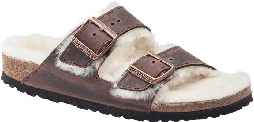 Arizona Shearling Oiled Leather Sandals - Men's|-|Sandales en Cuir huilé Arizona Shearling - Homme sold by The Last Hunt