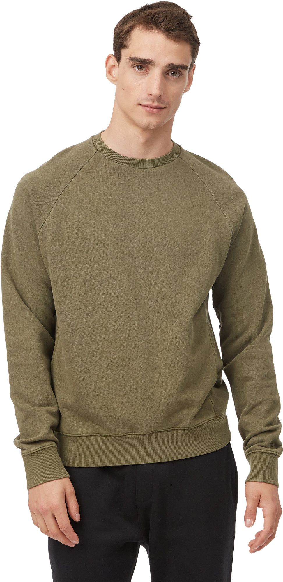 Organic Cotton Raglan Crewneck Sweatshirt - Men's|-|Chandail à col rond raglan en coton biologique - Homme sold by The Last Hunt