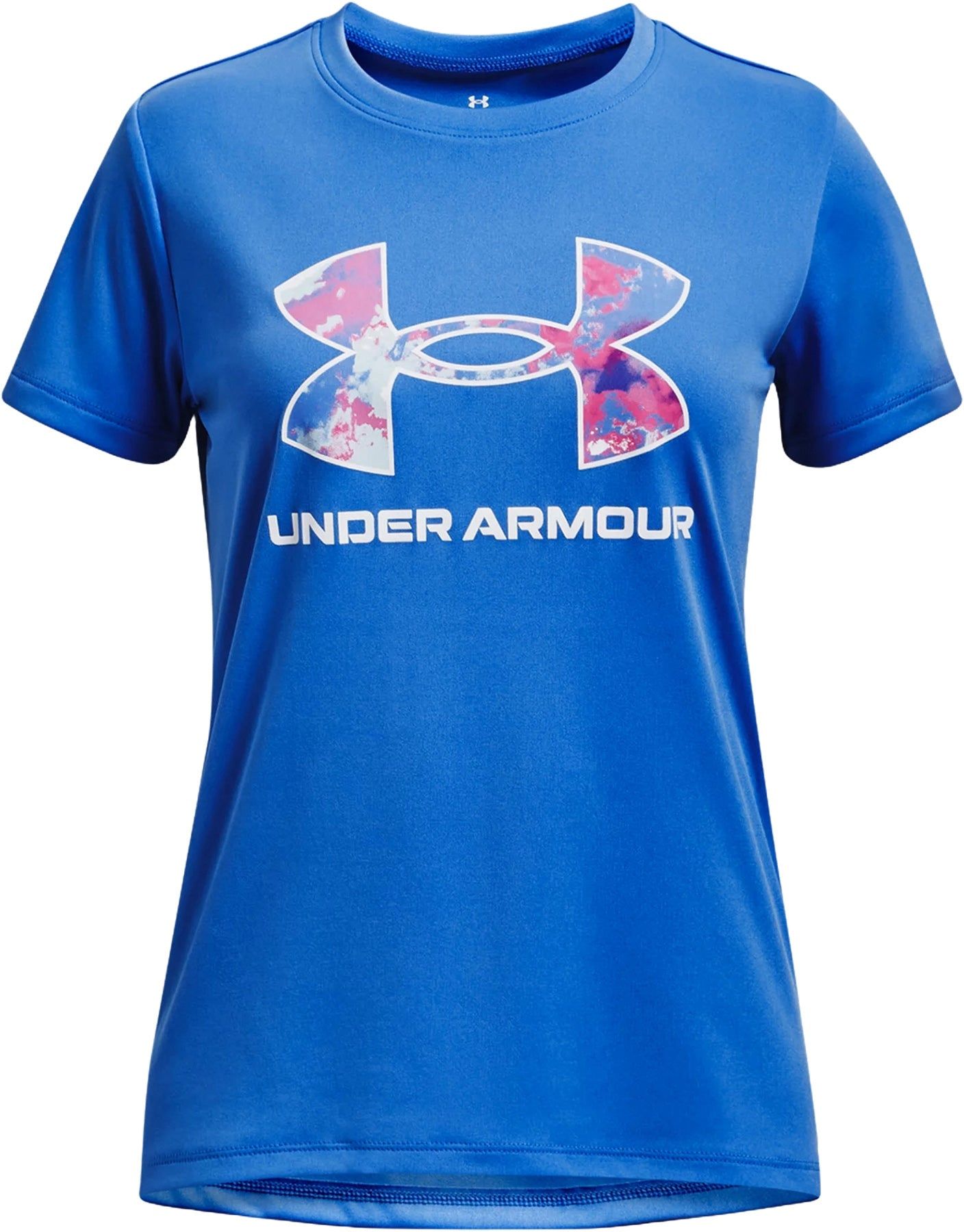 UA Tech Print Fill Big Logo Short Sleeve Tee - Girl|-|T-shirt avec logo imprimé UA Tech - Fille sold by The Last Hunt