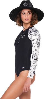 Static One Piece Rashguard - Women's|-|Maillot de surf une pièce Static - Femme sold by The Last Hunt