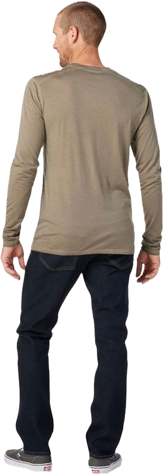 Classic All-Season Plant-Based Dye Merino Base Layer Long Sleeve Tee - Men's|-|T-shirt à manches longues en mérinos teint à base plantes toutes saisons classique - Homme sold by The Last Hunt product image thumbnail 2