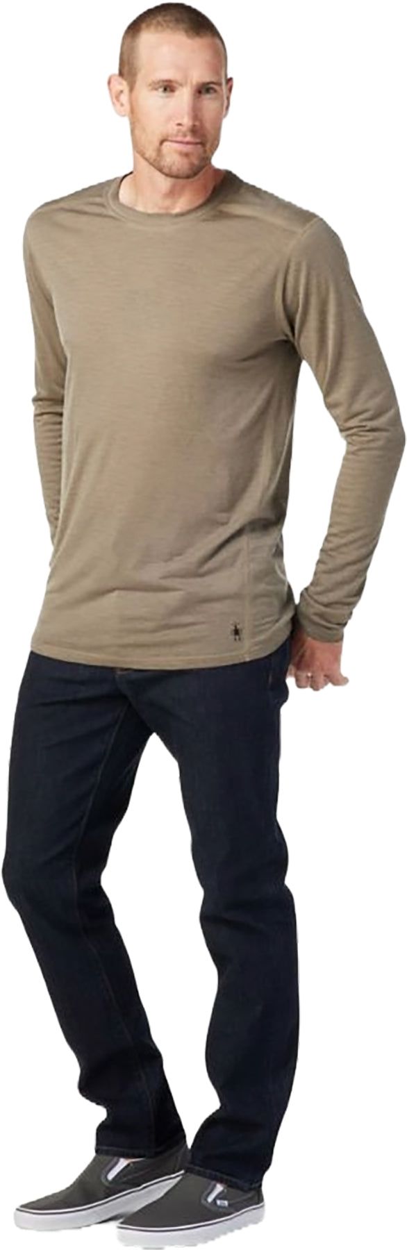 Classic All-Season Plant-Based Dye Merino Base Layer Long Sleeve Tee - Men's|-|T-shirt à manches longues en mérinos teint à base plantes toutes saisons classique - Homme sold by The Last Hunt product image thumbnail 3