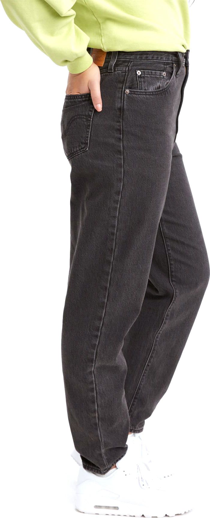 High Rise Loose Tapered Jeans - Women's|-|Jeans ample fuselé à taille haute - Femme sold by The Last Hunt product image thumbnail 5