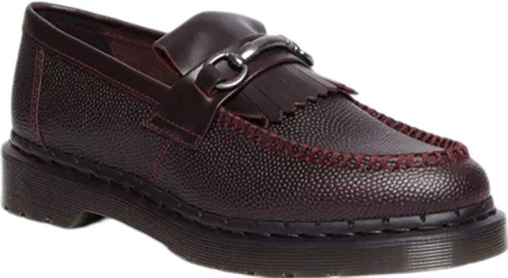 Adrian Snaffle Pebble Grain Leather Kiltie Loafers - Unisex|-|Mocassins à franges en cuir Pebble Grain Adrian Snaffle - Unisexe sold by The Last Hunt
