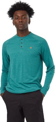 Hemp Classic Henley Longsleeve T-shirt - Men's|-|T-shirt à manches longues Hemp Classic Henley - Homme sold by The Last Hunt