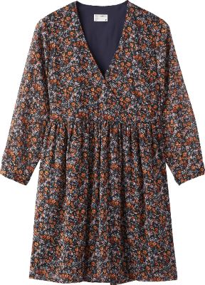 Printed Chiffon Long Sleeve Dress - Women's|-|Robe à manches longues en mousseline imprimé - Femme sold by The Last Hunt