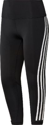 Optime Trainicons 3-Stripes 7/8 Tights (Plus Size) - Women's|-|Collant Optime Trainicons 3 Bandes 7/8 (Grande Taille) - Femme sold by The Last Hunt