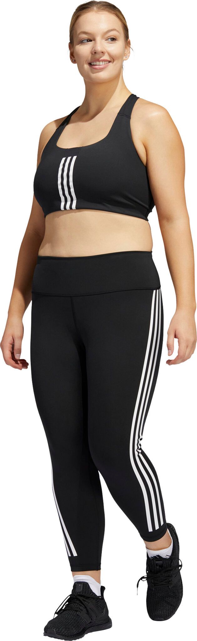 Optime Trainicons 3-Stripes 7/8 Tights (Plus Size) - Women's|-|Collant Optime Trainicons 3 Bandes 7/8 (Grande Taille) - Femme sold by The Last Hunt product image thumbnail 3