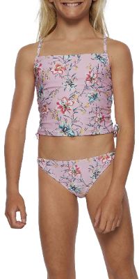 Sydney Floral Cinch Ini Set Swimwear - Girls|-|Set maillot Sydney Floral Cinch Tankini - Fille sold by The Last Hunt