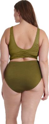 Plus Size Tank Wrap One-Piece Swimsuit - Women's|-|Maillot de bain une pièce camisole croisée grande taille - Femme sold by The Last Hunt