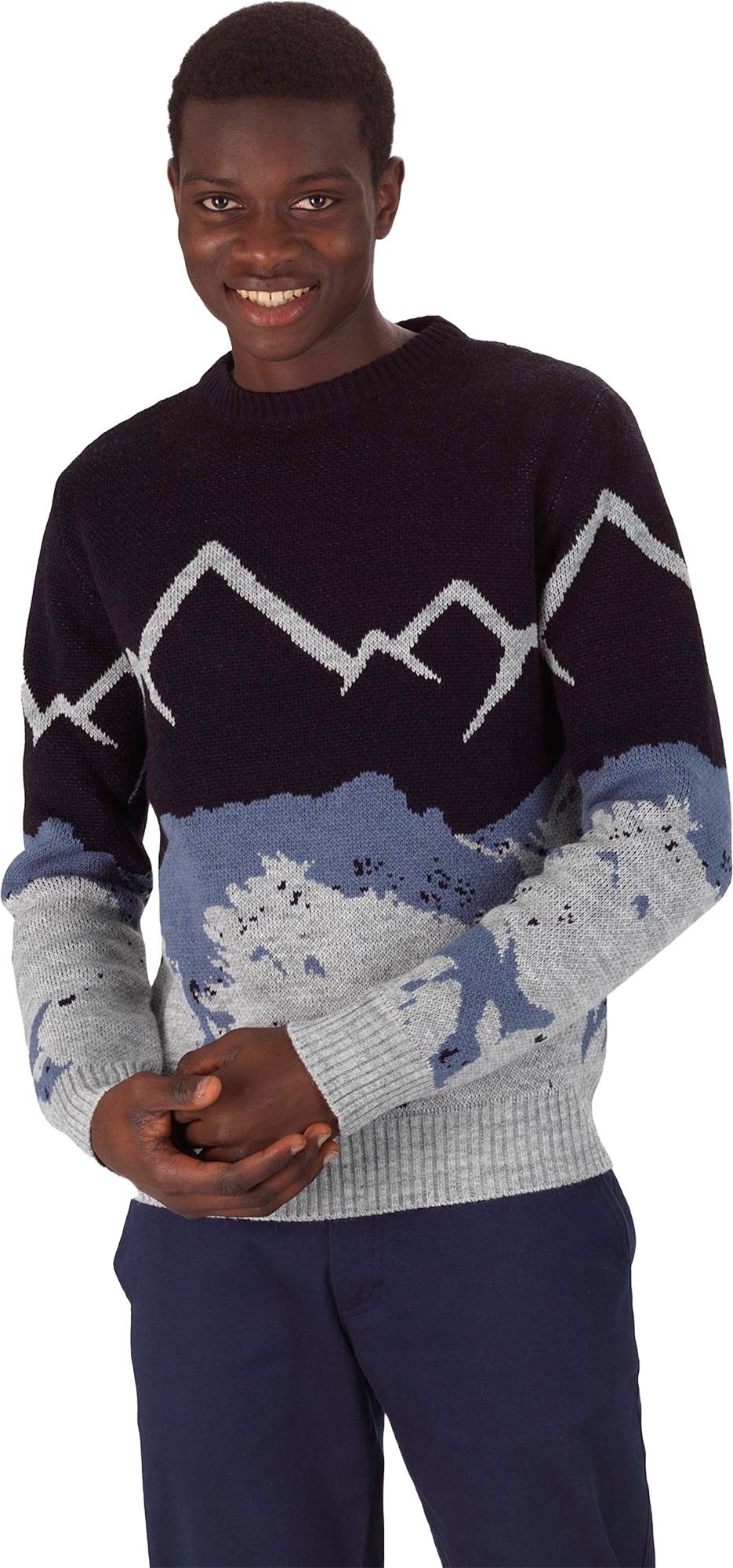 Knit Round Neck Sweater - Men's|-|Chandail col rond en tricot - Homme sold by The Last Hunt