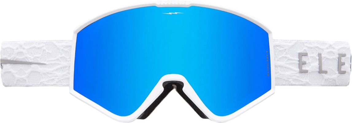 Kleveland Small Goggles - Matte White Nuron - Blue Chrome - Unisex|-|Lunette de ski petite Kleveland - Matte White Nuron - Blue Chrome - Unisexe sold by The Last Hunt