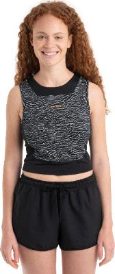 Merino 125 Zoneknit Cropped Bra-Tank Topo Lines - Women's|-|Soutien-gorge-débardeur court Mérino 125 Zoneknit Topo Lines - Femme sold by The Last Hunt