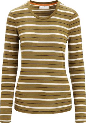 Wave Merino Long Sleeve Stripe T-Shirt - Women's|-|T-shirt rayé à manches longues en laine mérinos Wave - Femme sold by The Last Hunt