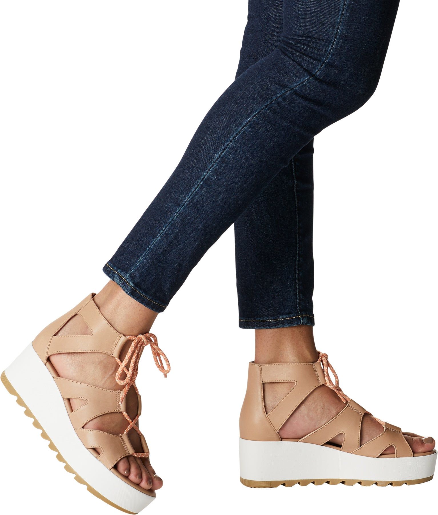 Cameron Flatform Lace Wedge Sandals - Women's|-|Sandales compensées à plateforme Cameron - Femme sold by The Last Hunt product image thumbnail 4