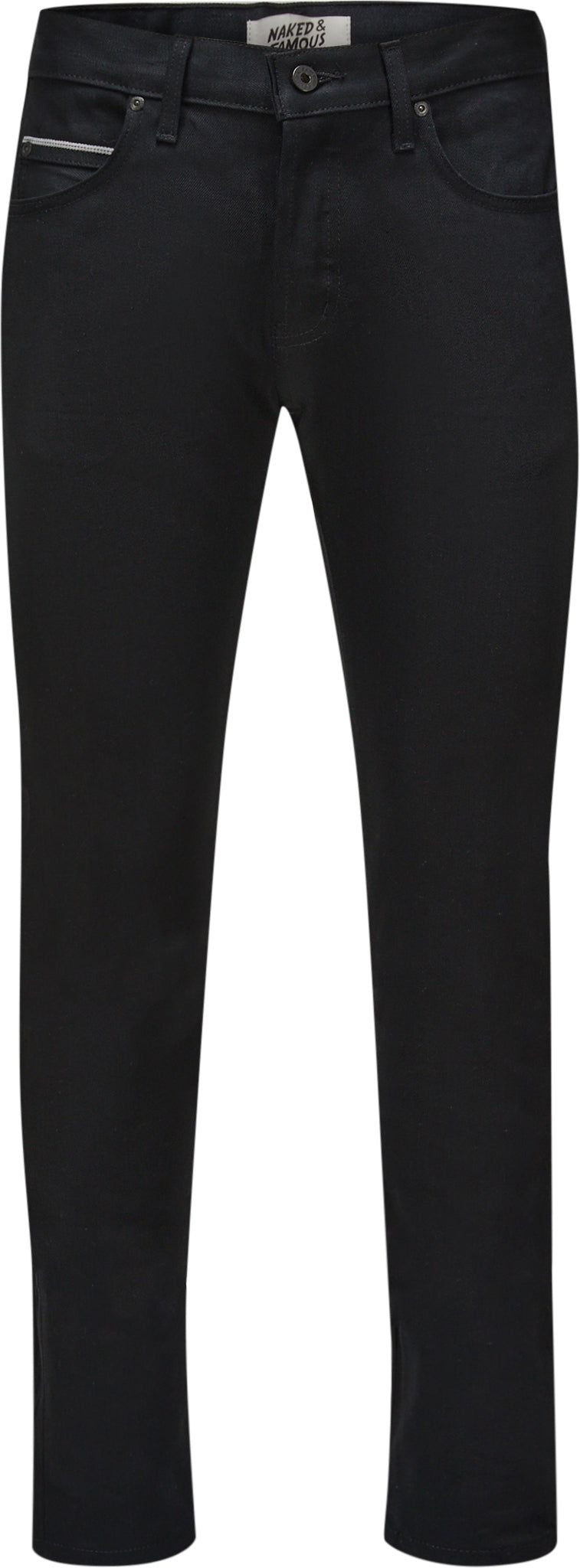 Super Guy Jeans - Black Cobra Stretch Selvedge - Men's|-|Jeans Super Guy - Black Cobra Stretch Selvedge - Homme sold by The Last Hunt