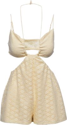 Knitted Lace Romper - Women's|-|Combishort en dentelle tricotée - Femme sold by The Last Hunt