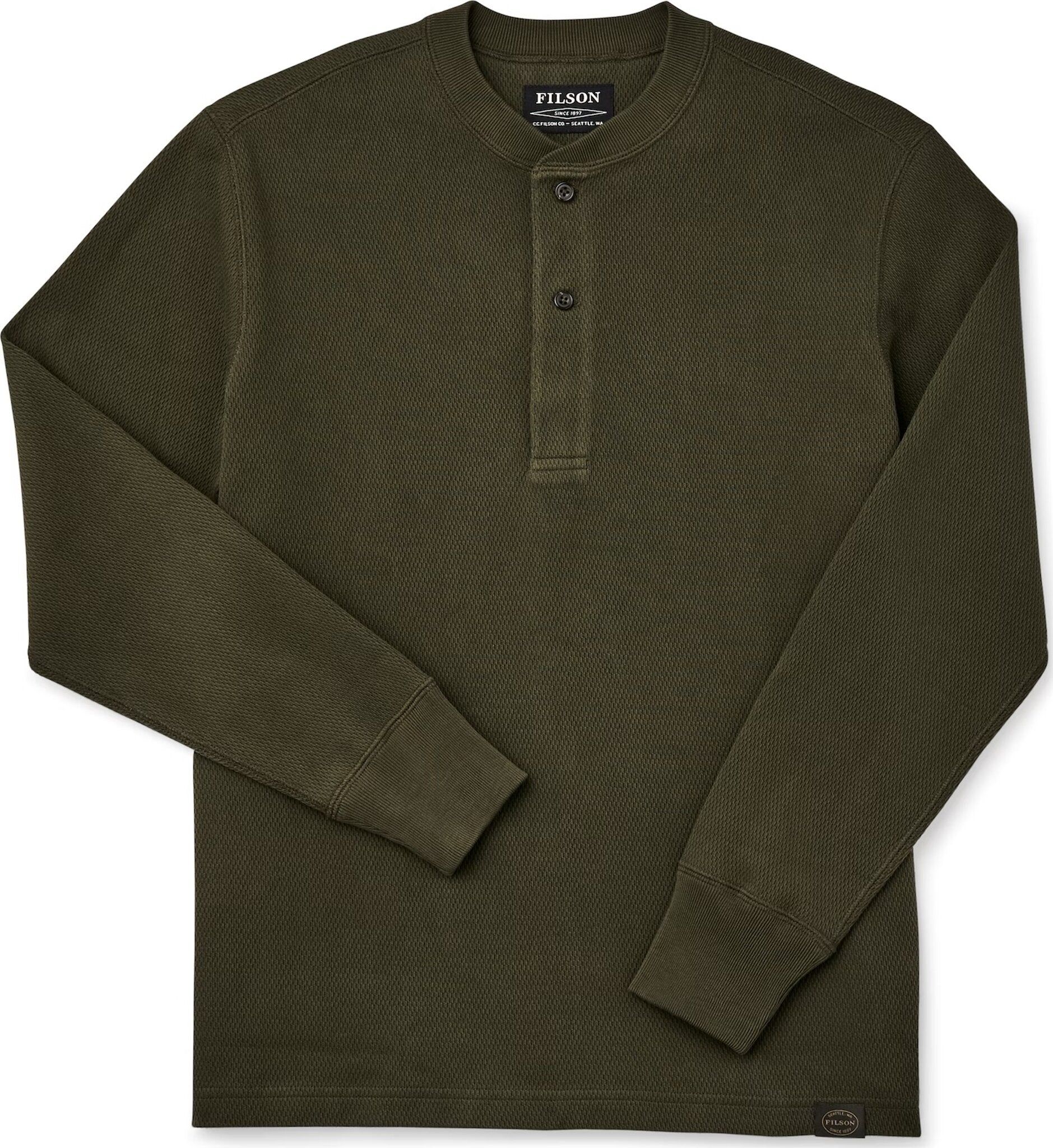 Waffle Knit Henley Shirt - Men's|-|Chandail à col boutonné en tricot gaufré - Homme sold by The Last Hunt product image thumbnail 4