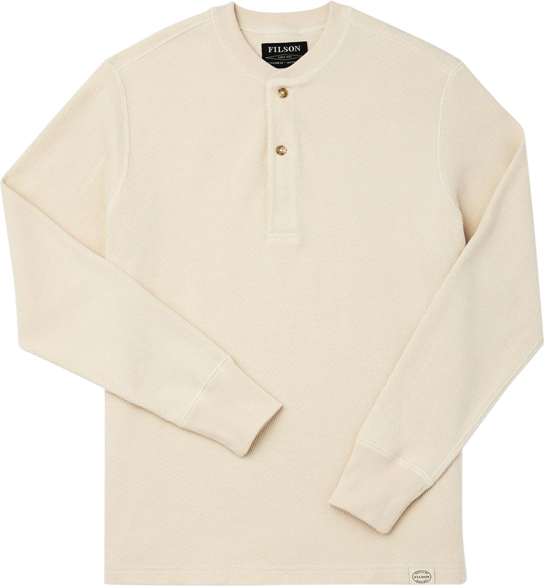 Waffle Knit Henley Shirt - Men's|-|Chandail à col boutonné en tricot gaufré - Homme sold by The Last Hunt product image thumbnail 3