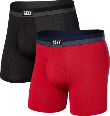 Sport Mesh Boxer Brief Fly 2 Pack - Men's|-|Boxeurs longs avec ouverture Sport Mesh Ensemble de 2 - Homme sold by The Last Hunt