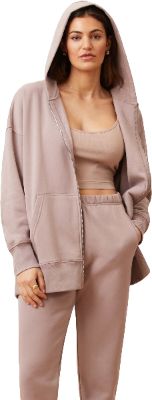 Oversized Boyfriend Zip-up Hoodie - Women's|-|Chandail à capuchon surdimensionné à glissière Boyfriend - Femme sold by The Last Hunt