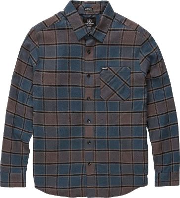Caden Plaid Long Sleeve Flannel Shirt - Big Boys|-|Chemise en flanelle à manches longues Caden - Grand Garçon sold by The Last Hunt