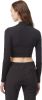 Mockneck Longsleeve Crop Top - Women's|-|Haut écourté à manches longues et col montant - Femme sold by The Last Hunt