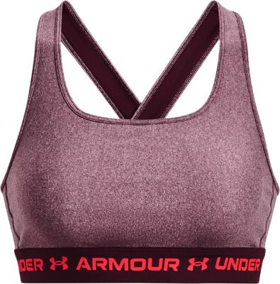 Armour Mid Crossback Heather Sports Bra - Women's|-|Soutien-gorge de sport croisé dans le dos Armour Mid - Femme made by Under Armour