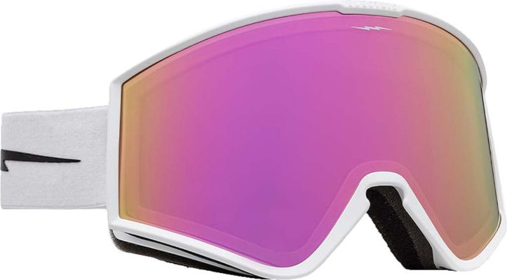 Kleveland Goggles - Matte White - Pink Chrome Lens - Unisex|-|Lunettes de ski Kleveland - Matte White - Lentille Pink Chrome Lens - Unisexe sold by The Last Hunt