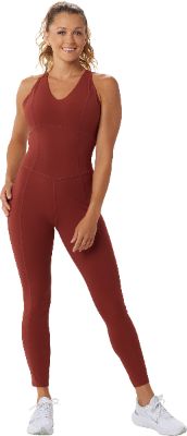 Step Up Criss-Cross Strapped Back V-Neck Yoga Jumpsuit - Women's|-|Combinaison de yoga à col en V et bretelles croisées dans le dos Step Up - Femme sold by The Last Hunt