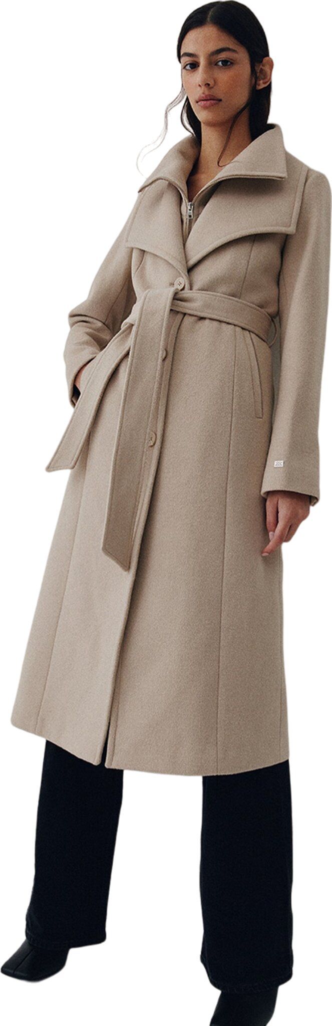 Ilana Slim-Fit Classic Wool Coat with Bib Collar - Women's|-|Manteau ajusté en laine classique avec plastron Ilana - Femme sold by The Last Hunt product image thumbnail 5