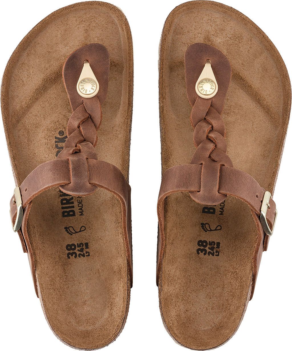 Gizeh Braid Oiled Leather Sandals - Women's|-|Sandales en Cuir huilé Gizeh Braid - Femme sold by The Last Hunt product image thumbnail 2