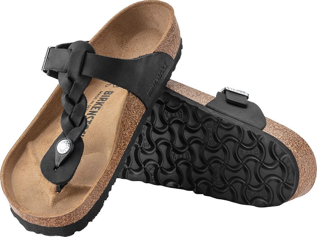 Gizeh Braid Oiled Leather Sandals - Women's|-|Sandales en Cuir huilé Gizeh Braid - Femme sold by The Last Hunt product image thumbnail 3