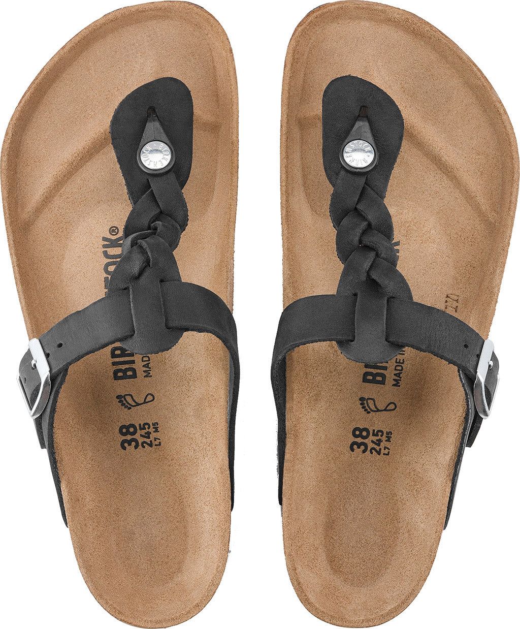 Gizeh Braid Oiled Leather Sandals - Women's|-|Sandales en Cuir huilé Gizeh Braid - Femme sold by The Last Hunt product image thumbnail 4