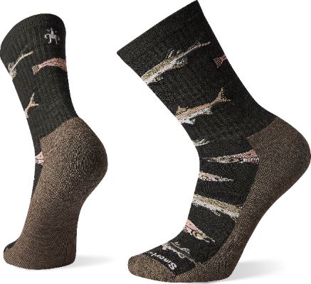 Everyday Fish Pattern Crew Socks - Unisex|-|Chaussettes Everyday Fish Pattern - Unisexe made by Smartwool