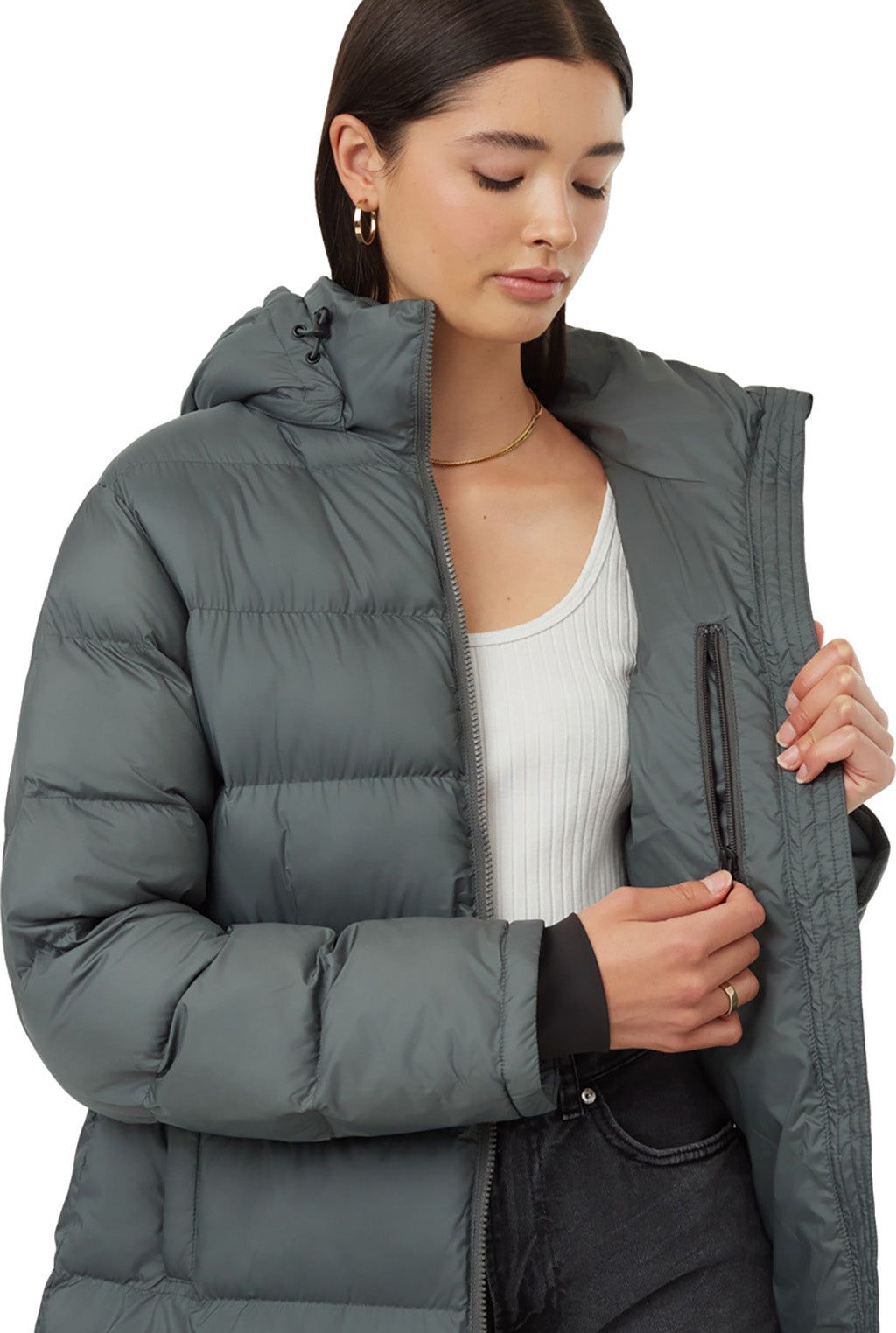 Long Puffer Hooded Jacket - Women's|-|Manteau à capuchon matelassé longue - Femme sold by The Last Hunt product image thumbnail 5